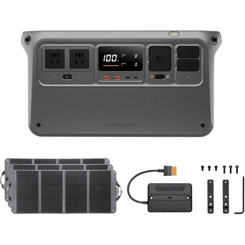 Универсальный источник питания DJI Power 1000 + 3 x Cолнечная панель 120Вт