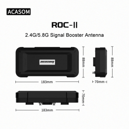 Двухдиапазонный суперусилитель сигнала 2.4/5.8 ГГц 5 Вт ROC-2 с аксессуарами