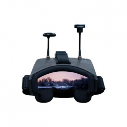 5.8G FPV Очки 40CH с двойным приемником, аккумулятором и DVR