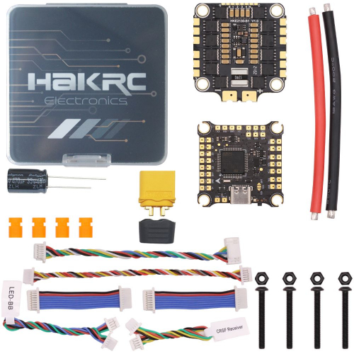 Стек полётного контроллера F4 с регулятором скорости 55A HAKRC 2130 для FPV-дронов