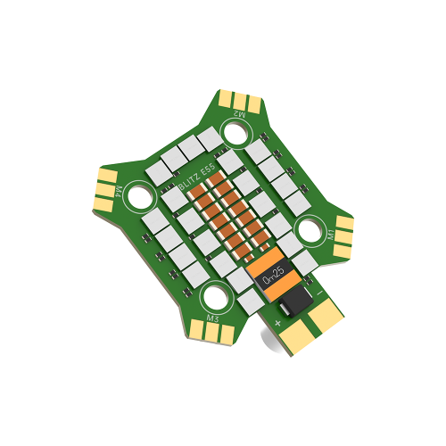 BLITZ Mini E55 4-в-1 ESC 2–6S 55A G071 20×20 мм