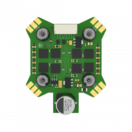 Мини стек полётного контроллера F7 V1.2 с регулятором скорости Mini E55 4-в-1 55A 2–6S 20×20 мм BLITZ Mini