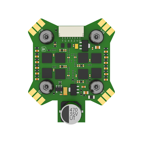 Мини стек полётного контроллера F7 V1.2 с регулятором скорости Mini E55 4-в-1 55A 2–6S 20×20 мм BLITZ Mini для FPV-дронов