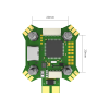 Мини стек полётного контроллера F7 V1.2 с регулятором скорости Mini E55 4-в-1 55A 2–6S 20×20 мм BLITZ Mini для FPV-дронов