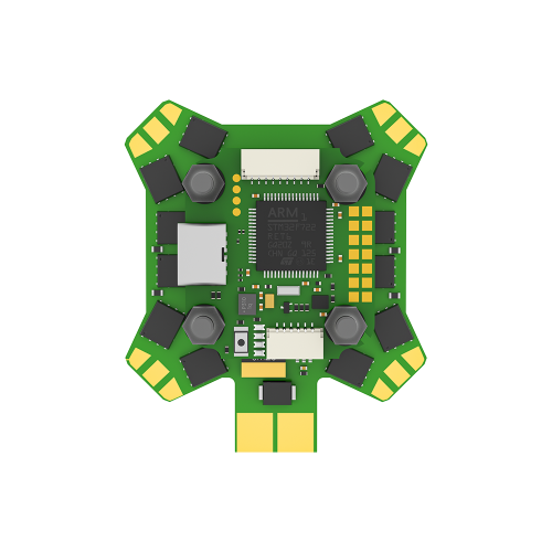 Мини стек полётного контроллера F7 V1.2 с регулятором скорости E55R 4-в-1 55A 2–6S 20×20 мм BLITZ Mini для FPV-дронов