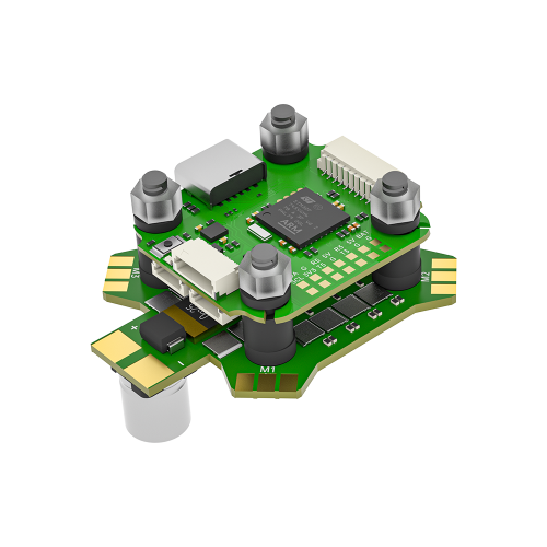 Мини стек полётного контроллера F745 с регулятором скорости Mini E55 4-в-1 55A 2–6S 20×20 мм BLITZ Mini для FPV-дронов
