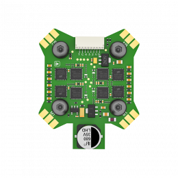 Мини стек полётного контроллера F745 с регулятором скорости Mini E55 4-в-1 55A 2–6S 20×20 мм BLITZ Mini
