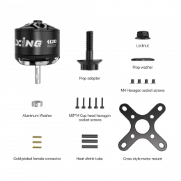 Двигатель iFlight XING2 4120 515KV Wing Motor — мотор для фиксированных крыльев, 24V, 2950W, высокоточный для авиамоделей