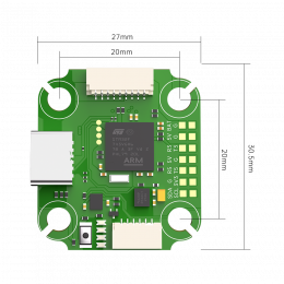 Полетный контроллер BLITZ Mini F745 с гироскопом ICM42688 и 16MB Blackbox
