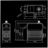 Сервопривод KingMAX BLS20024 200 кг·см, бесщёточный, цифровой, с поддержкой CAN и PWM