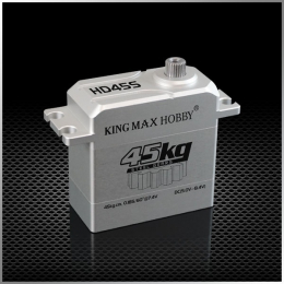 Сервопривод KingMAX HD45S цифровой, водонепроницаемый, 45 кг·см, DC мотор, 25T