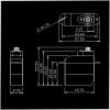Цифровой микро серво KM-04MD 5.5 г с металлическими шестернями и coreless мотором