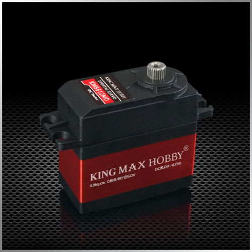 Цифровое серво KM5512MD с тягой 12.25 кг·см, 25T шлиц, алюминиевый корпус, металлические шестерни