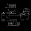 SW5508-2MD цифровой серво лебёдка для парусных моделей с металлическими шестернями и DC мотором