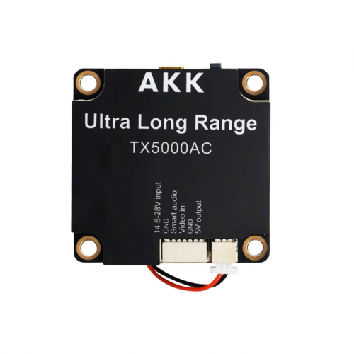 Видеопередатчик 4.9–6 ГГц 5 Вт 96 каналов ультраширокополосный AKK TX5000AC Ultra Long Range для FPV-систем