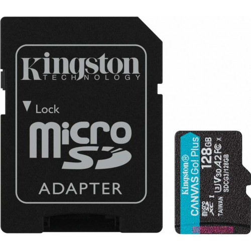Карта памяти Kingston Canvas Go! Plus microSDXC 128 ГБ
